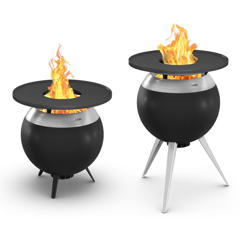höfats MOON 55 Plancha Grillplatte aus emailliertem Gusseisen Ø 64 cm 01096