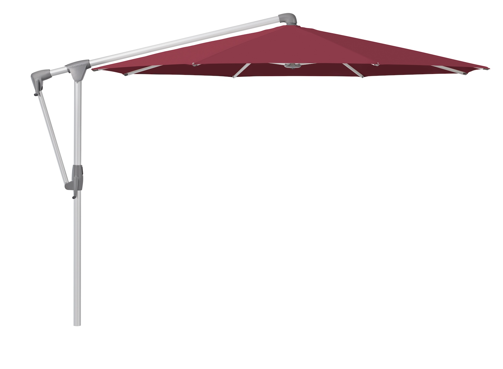 GLATZ Sonnenschirm SUNWING® CASA rund ø 330 cm Gestell natureloxiert 6 Farbvarianten Ampelschirm