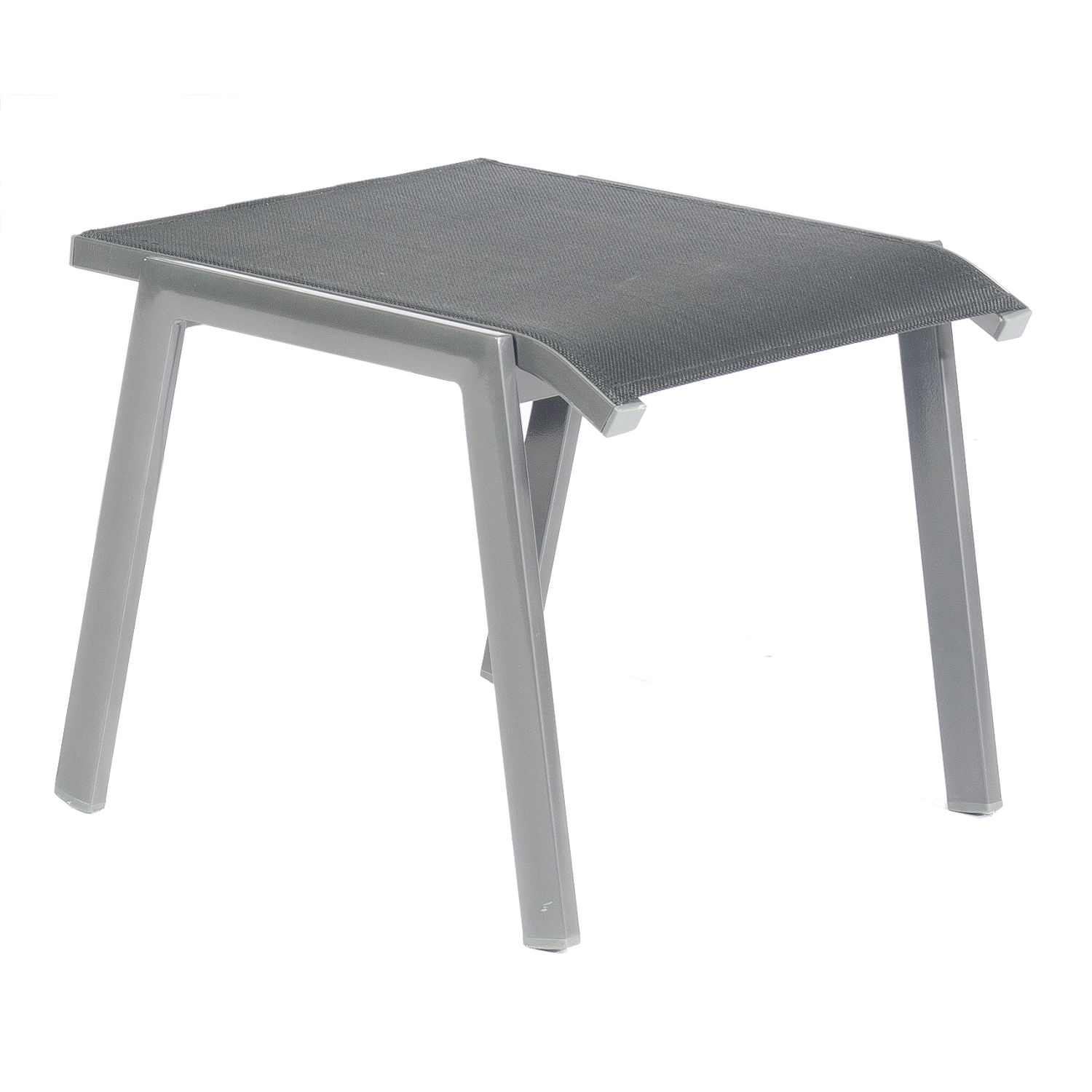 Sonnenpartner Fresno Fußhocker Hocker Aluminium mit Textilen anthrazit wetterfest