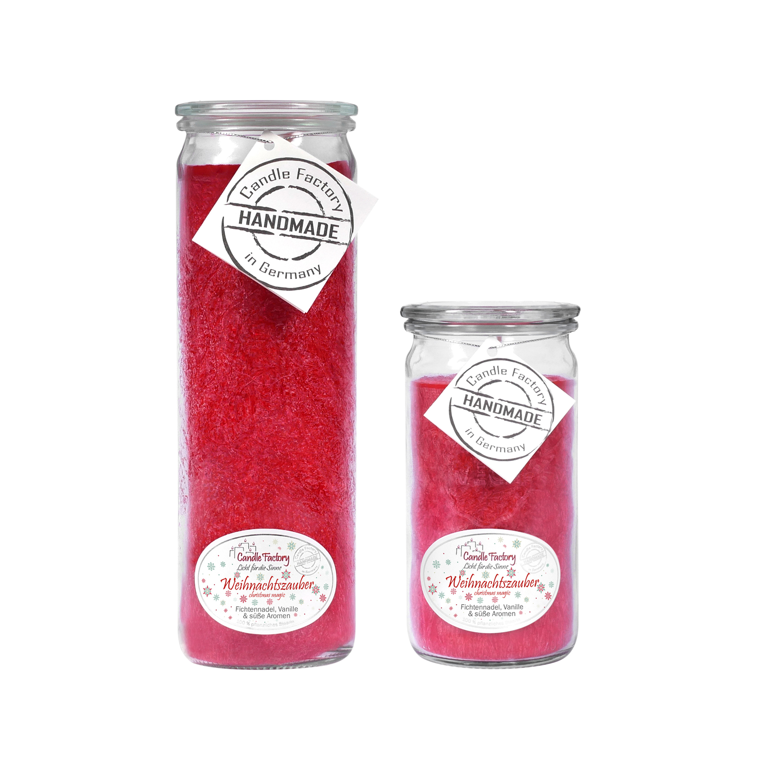Candle Factory Kerzen-Set Weihnachtszauber Big + Mini Jumbo Duftkerze Dekokerze