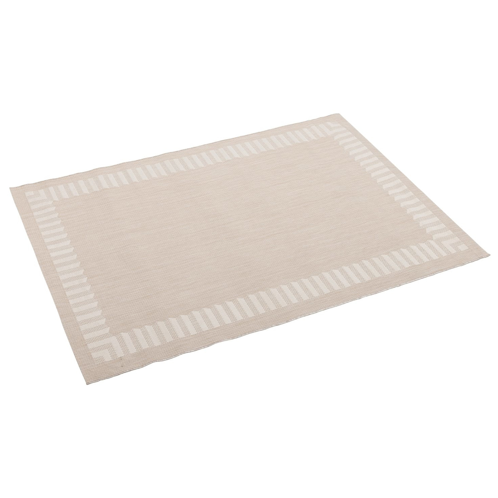 Kettler Outdoorteppich Frame Größe 200x290 cm, beige grau