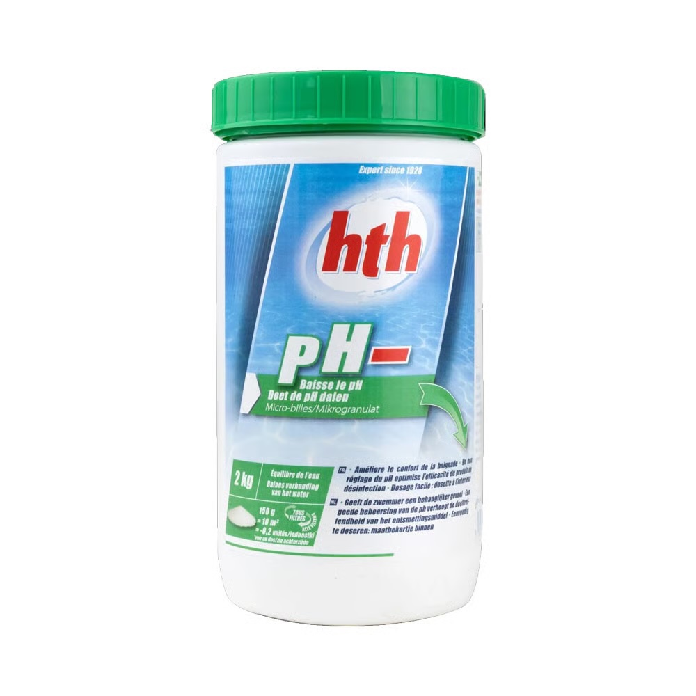 hth Spa pH-Minus Mikrogranulat 2 Kg pH-Wert Senkung für Whirlpools und Spas