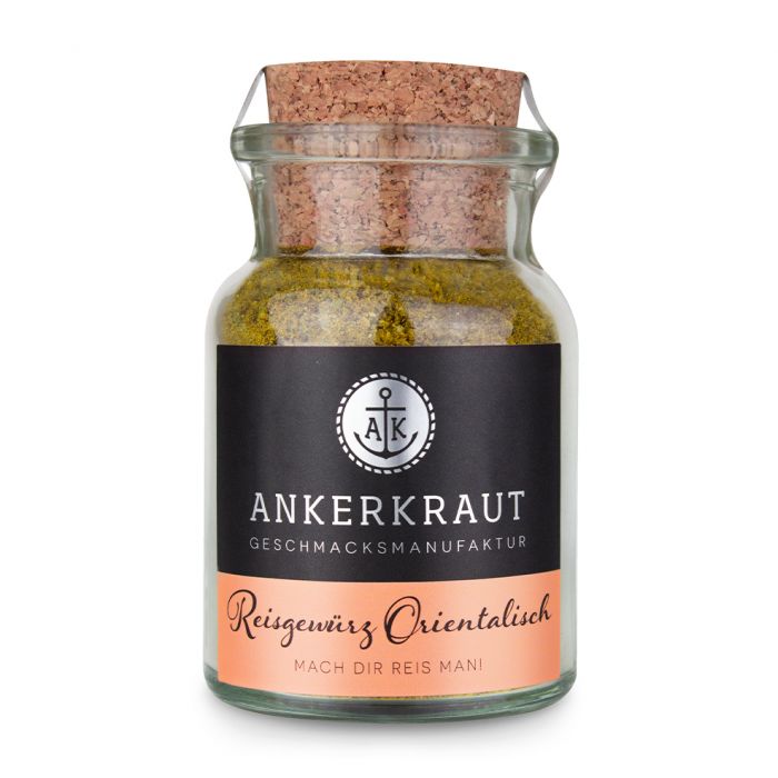 Ankerkraut Reispfanne Orientalisch Gewürzmischung Gewürzzubereitung im Korkenglas 95 g