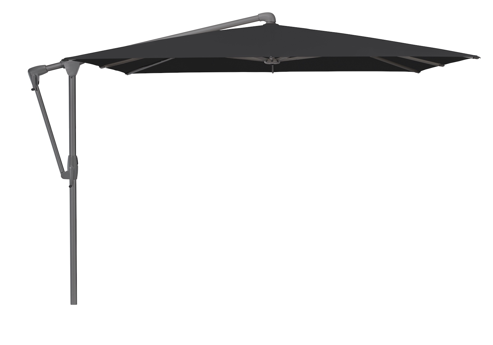 GLATZ Sonnenschirm SUNWING® CASA quadratisch 270 x 270 cm Gestell anthrazit 6 Farbvarianten Ampelschirm