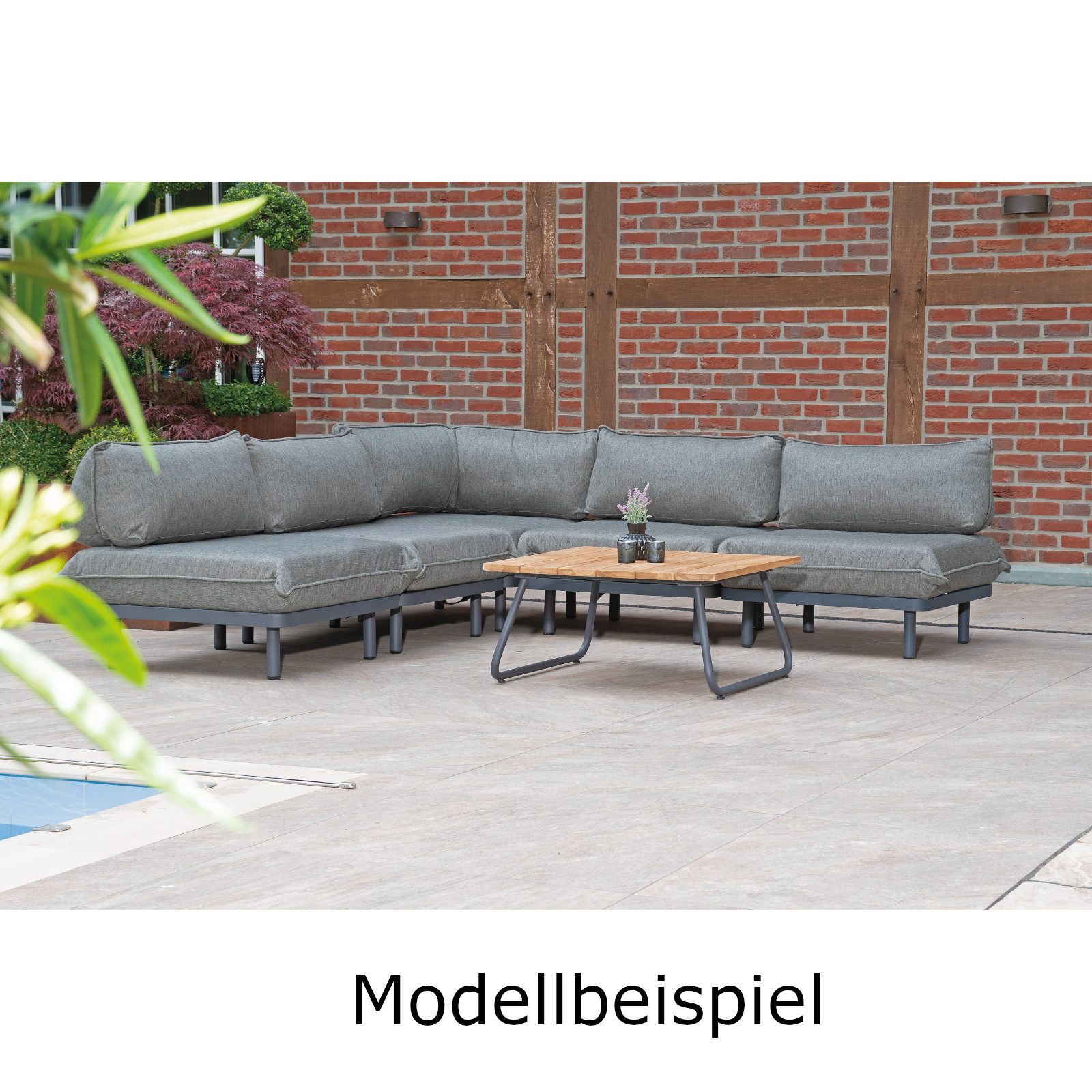 Sonnenpartner Lafayette Lounge-Eckmodul Loungesessel Aluminium inkl. Kissen