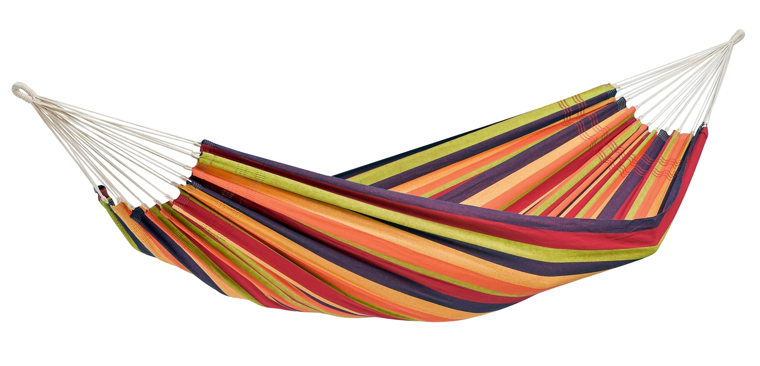 AMAZONAS L Hängematte Lambada Tropical Tuchhängematte Liegefläche ca. 210 x 140 cm