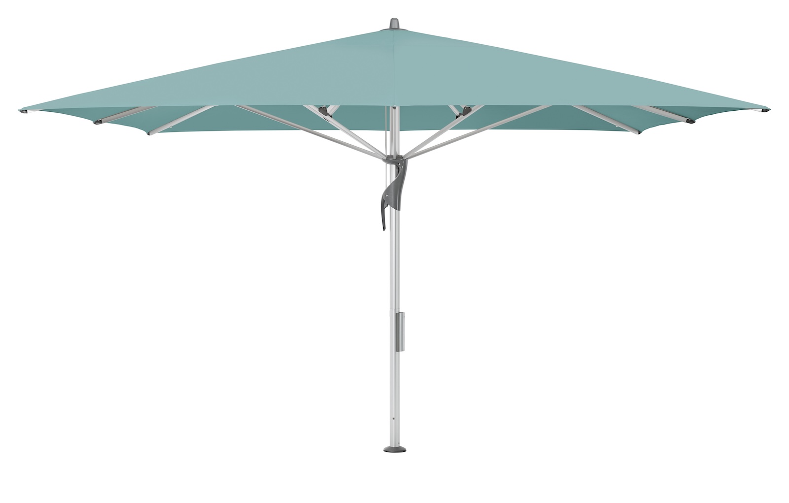 GLATZ Sonnenschirm FORTELLO® quadratisch 350 x 350 cm Mittelmastschirm inkl. Akku-Pack in 10 Farben