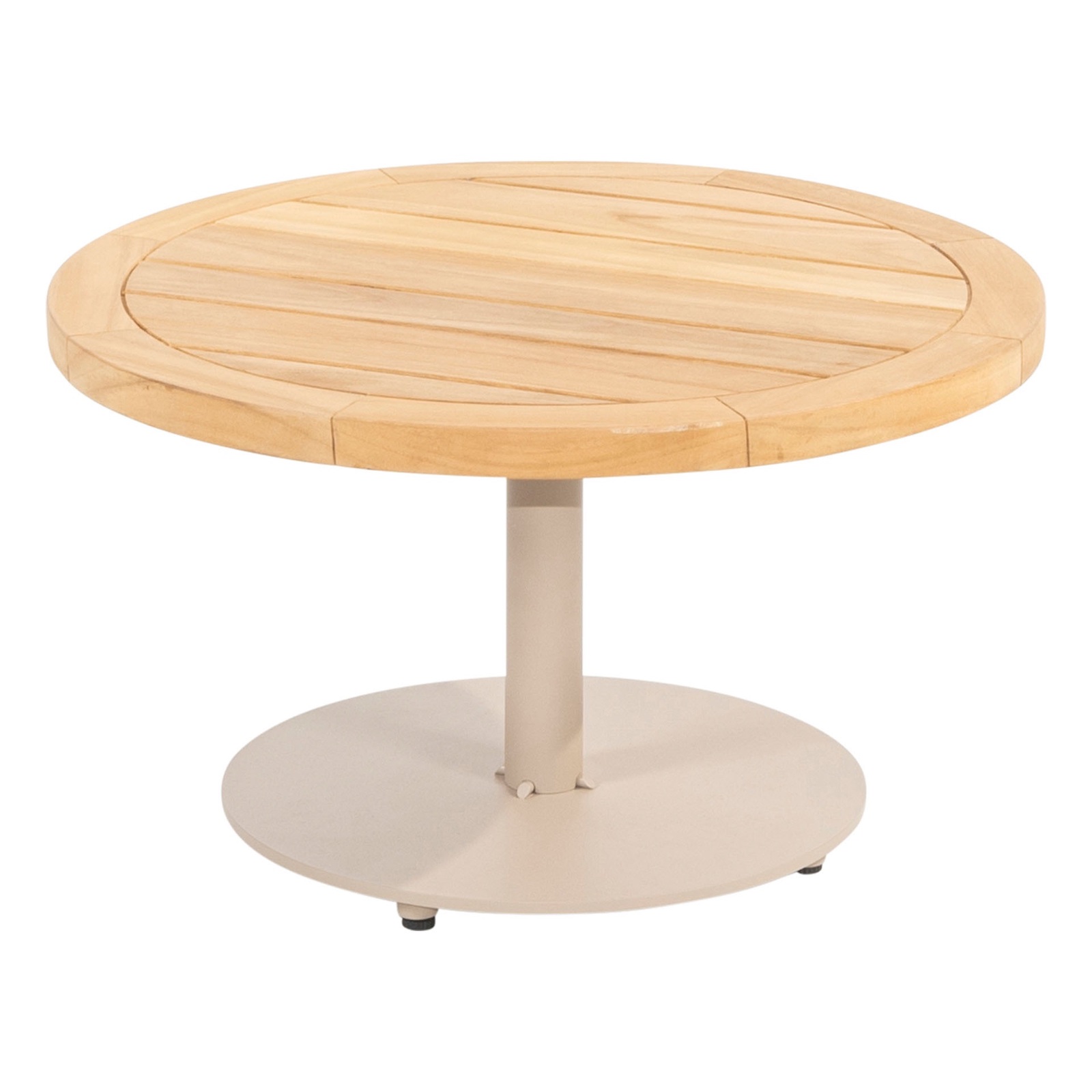 4Seasons - Volta Kaffee Tisch 60 cm rund latte Teak