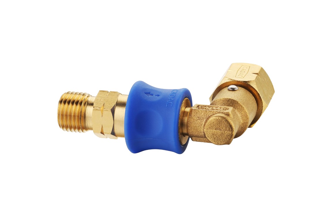 Cadac Quick Release Coupling Kupplungsstück mit rotierendem 90°-Anschluss 338-2-DE