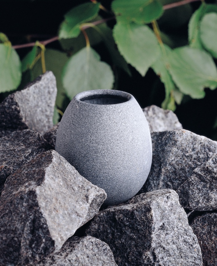 Hukka Design Aromaschale Saunakko Dufttasse aus Speckstein für Saunadüfte und Aufgüsse