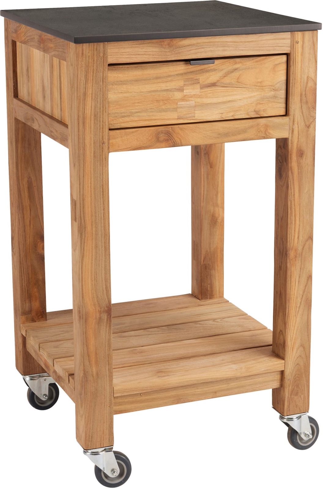 Stern Sideboard Hilda mit Schublade 50x50x92 cm Old Teak Silverstar Smoky