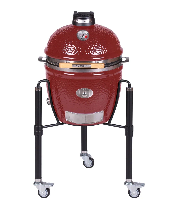 Monolith Keramikgrill Junior PRO-Serie 2.0 Rot Ø 33 cm Grillrost inklusive Gestell