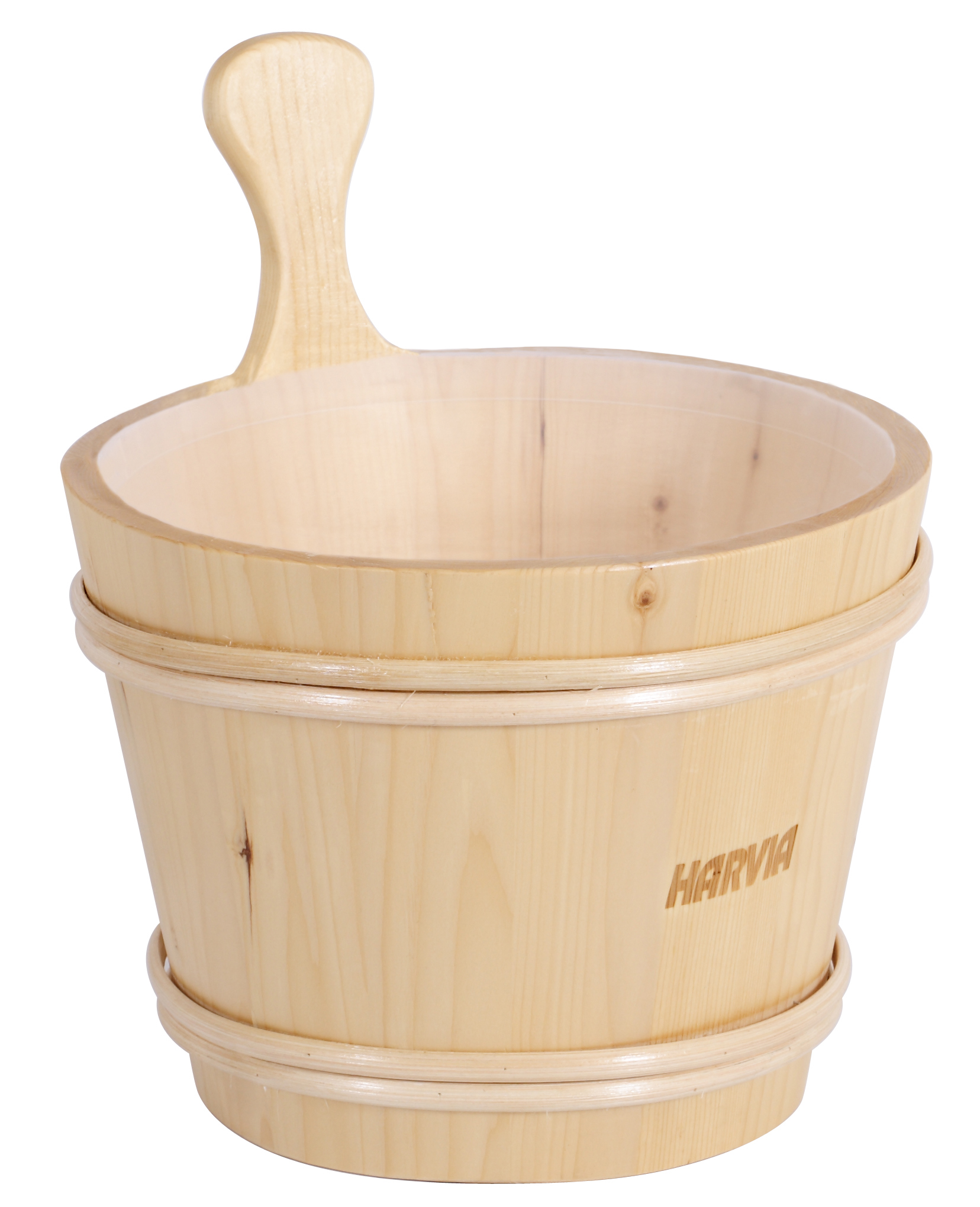 Harvia Saunaeimer mit Kunststoffeinsatz 7 L Aufgusskübel Saunakübel Holz SAC10107