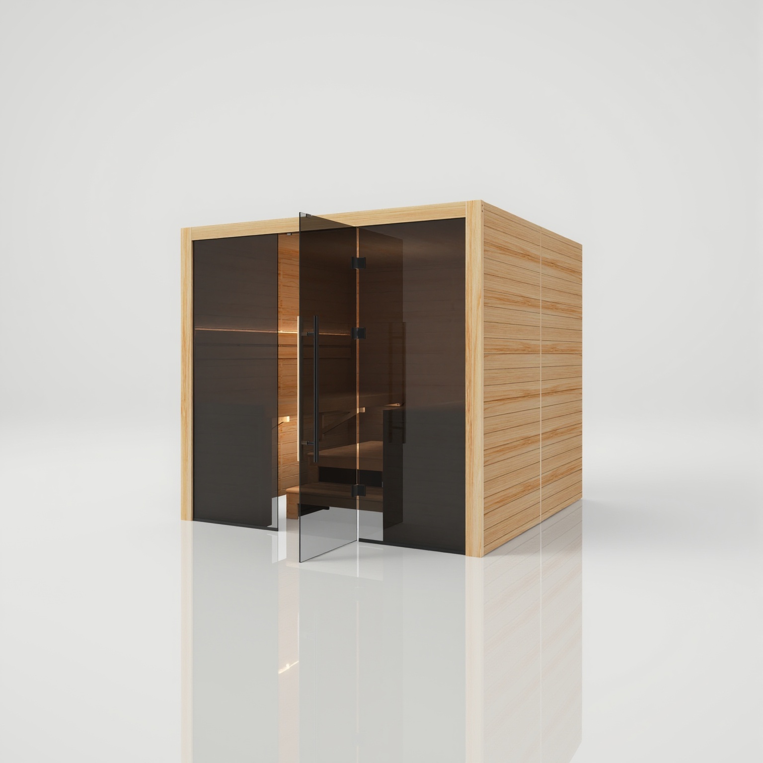 Hekla Traditional 220 Scandi Sauna für 6 Personen Saunakabine 220x210x210 cm