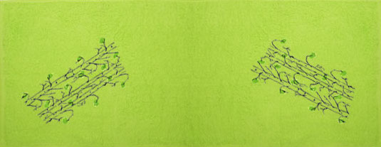 Pikkupuoti Oy Saunatuch Birke Lime finnisches Saunahandtuch aus 100% Baumwolle 100x150cm