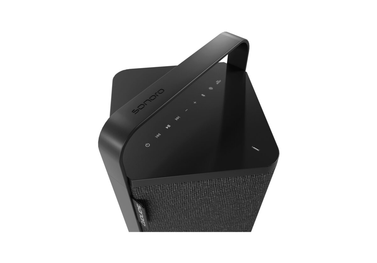sonoro Vibes L Tragbarer Outdoor Bluetooth Lautsprecher mit HiFi-Klang Schwarz