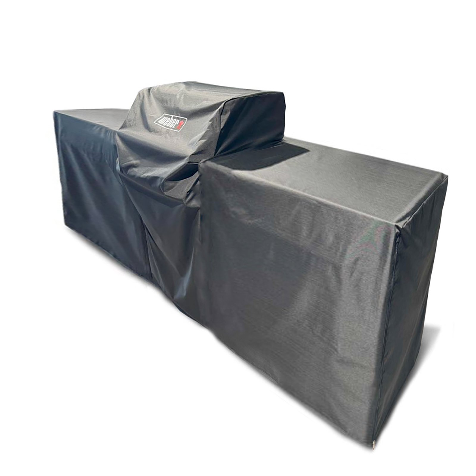 BBQ Kitchen Premium Abdeckhaube für 4 Module, Genesis 3-Brenner Grill zentral platziert