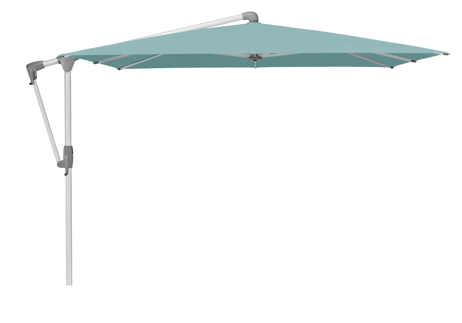GLATZ Sonnenschirm SUNWING® CASA rechteckig 300 x 240 cm Gestell natureloxiert Farbe 417 Ocean Ampelschirm