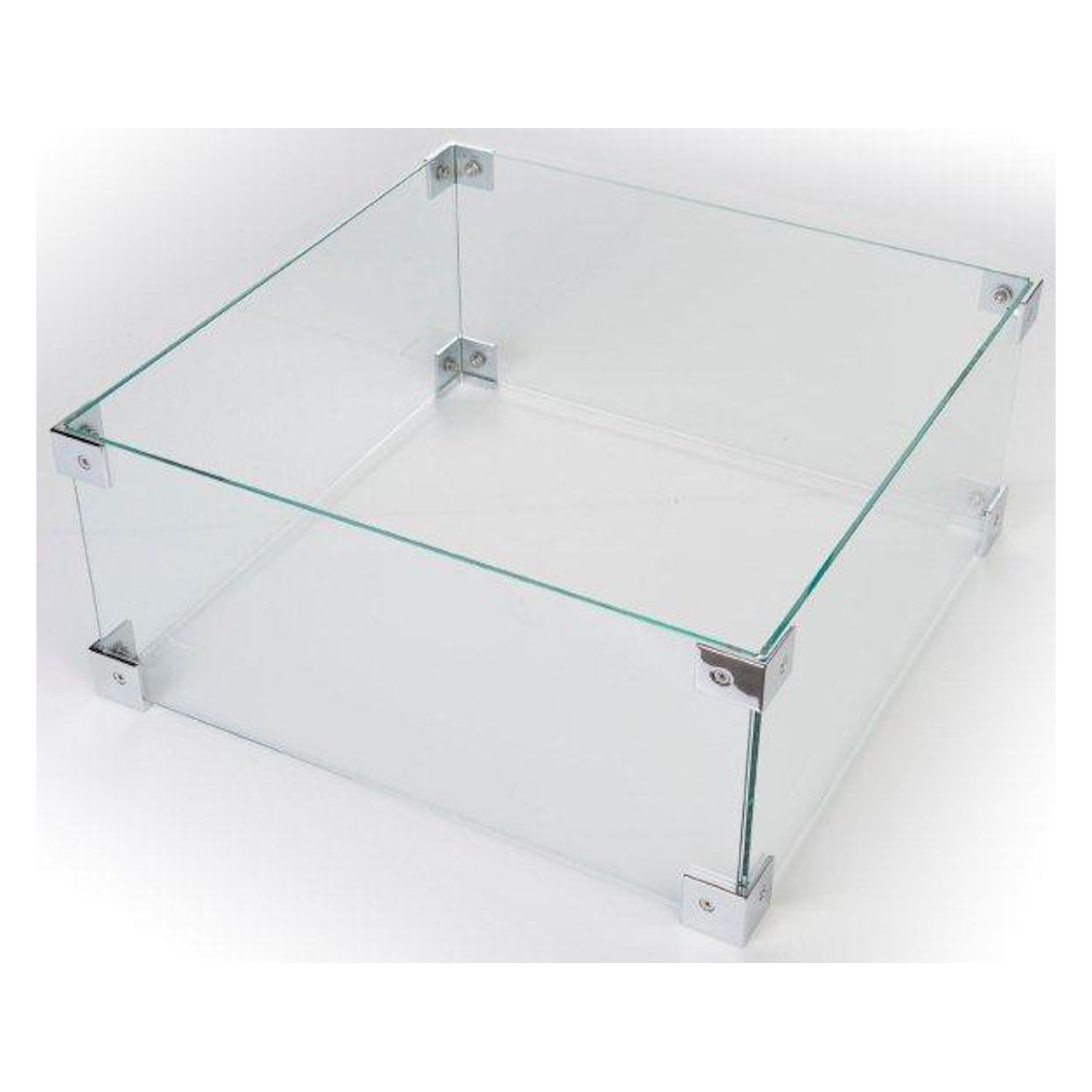 Happy Cocooning Glasschirm für Feuertische quadratisch/rechteckig Glasumrandung