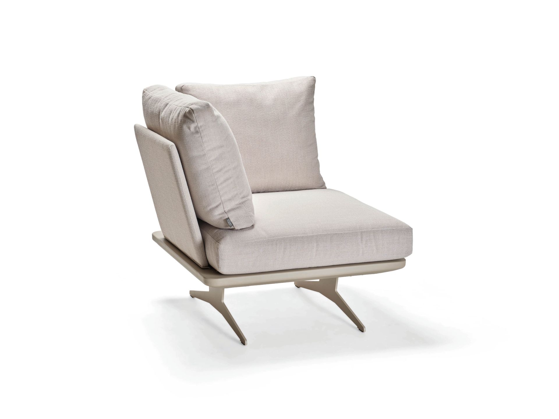 Stern Enya Lounge-Eckelement Eckmodul Lounge-Bank Lounge-Sofa Gartensofa greige/vanilla