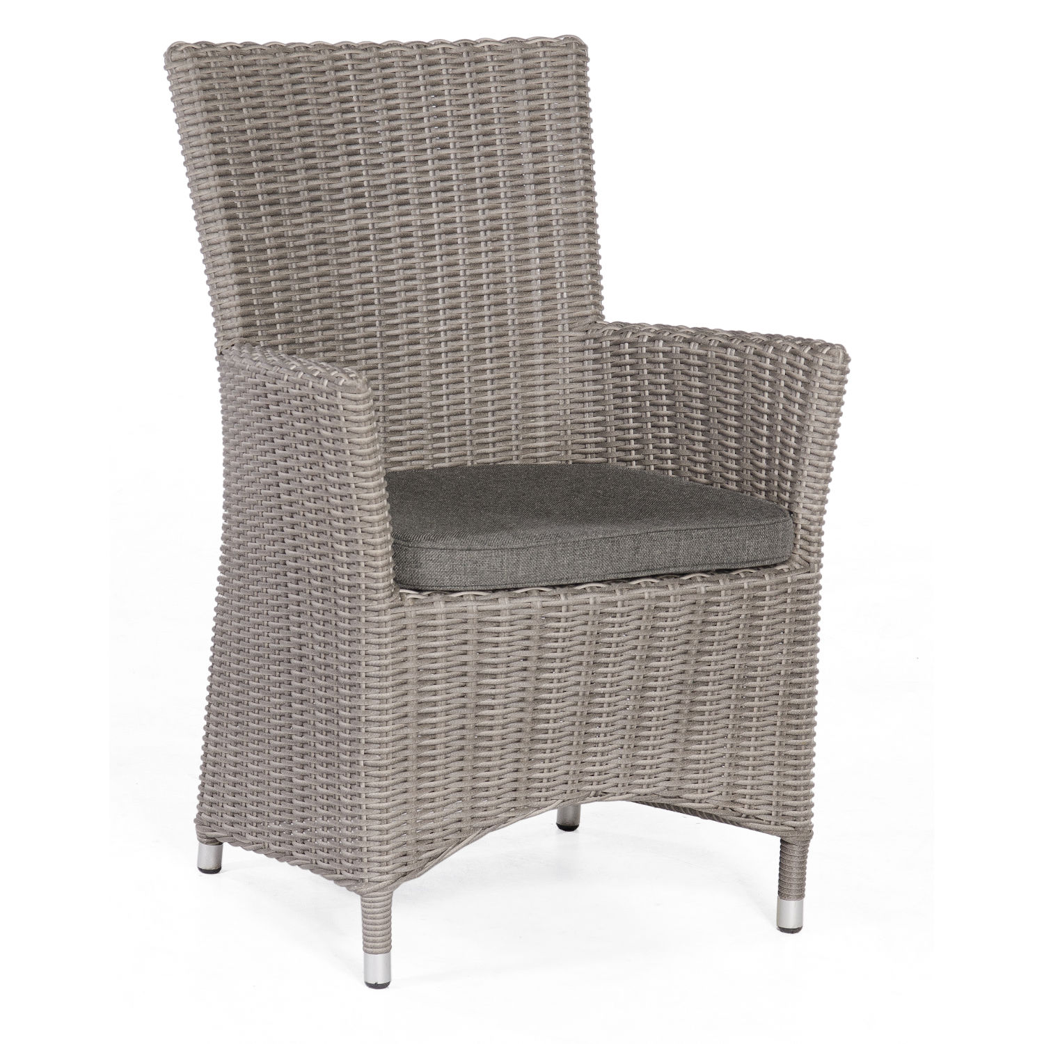 Sonnenpartner Ikarus Gartensessel Gartenstuhl Aluminium mit Polyrattan stone-grey