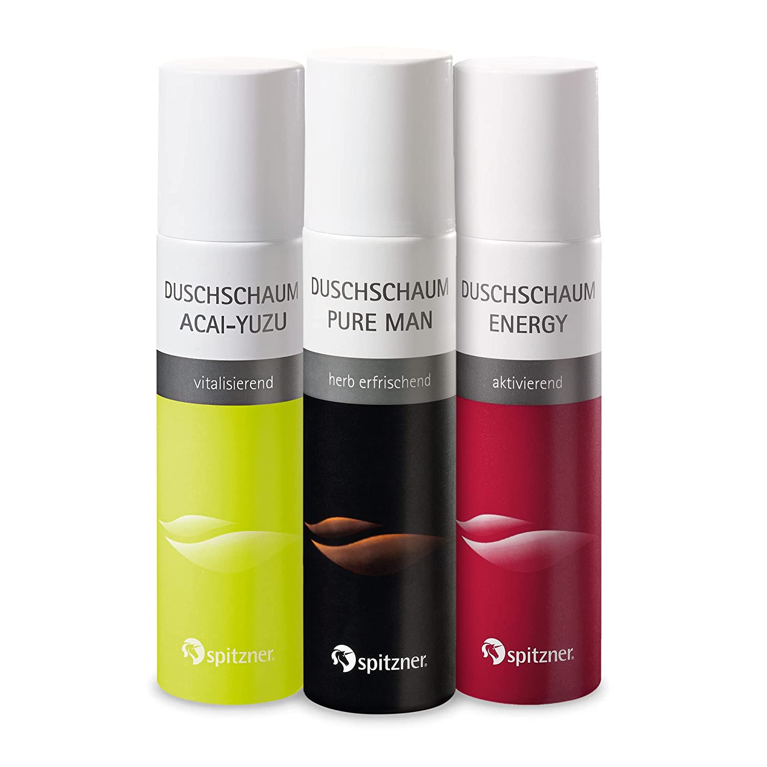 Spitzner Duschschaum Set Fitness Man 3x 150 ml Duschschäume sanft hautverträglich und 100% vegan 3er Set