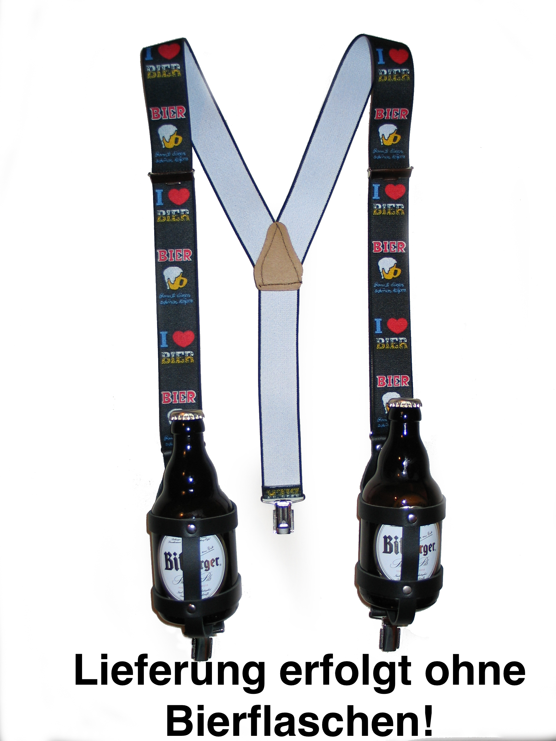 Schneider Hosenträger mit Stubbihalter Flaschenhalter für Grillmeister