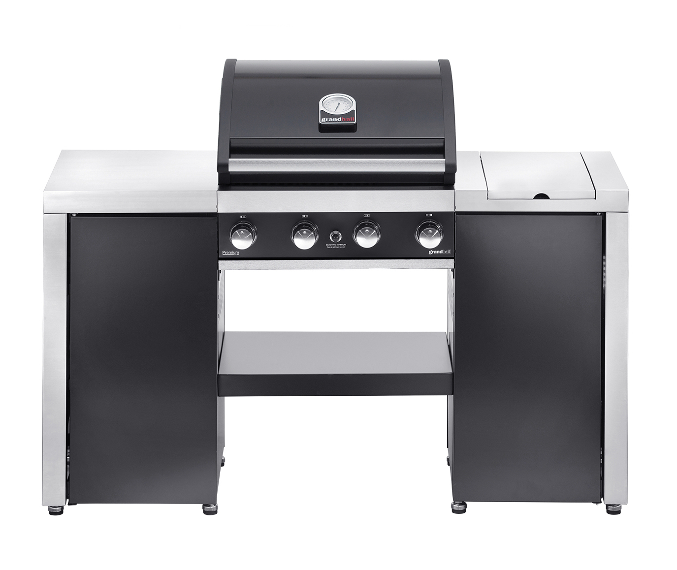 Grandhall Gasgrill Premium G4 Island Grillinsel 4 Brenner, 1 Seitenbrenner K04000333A
