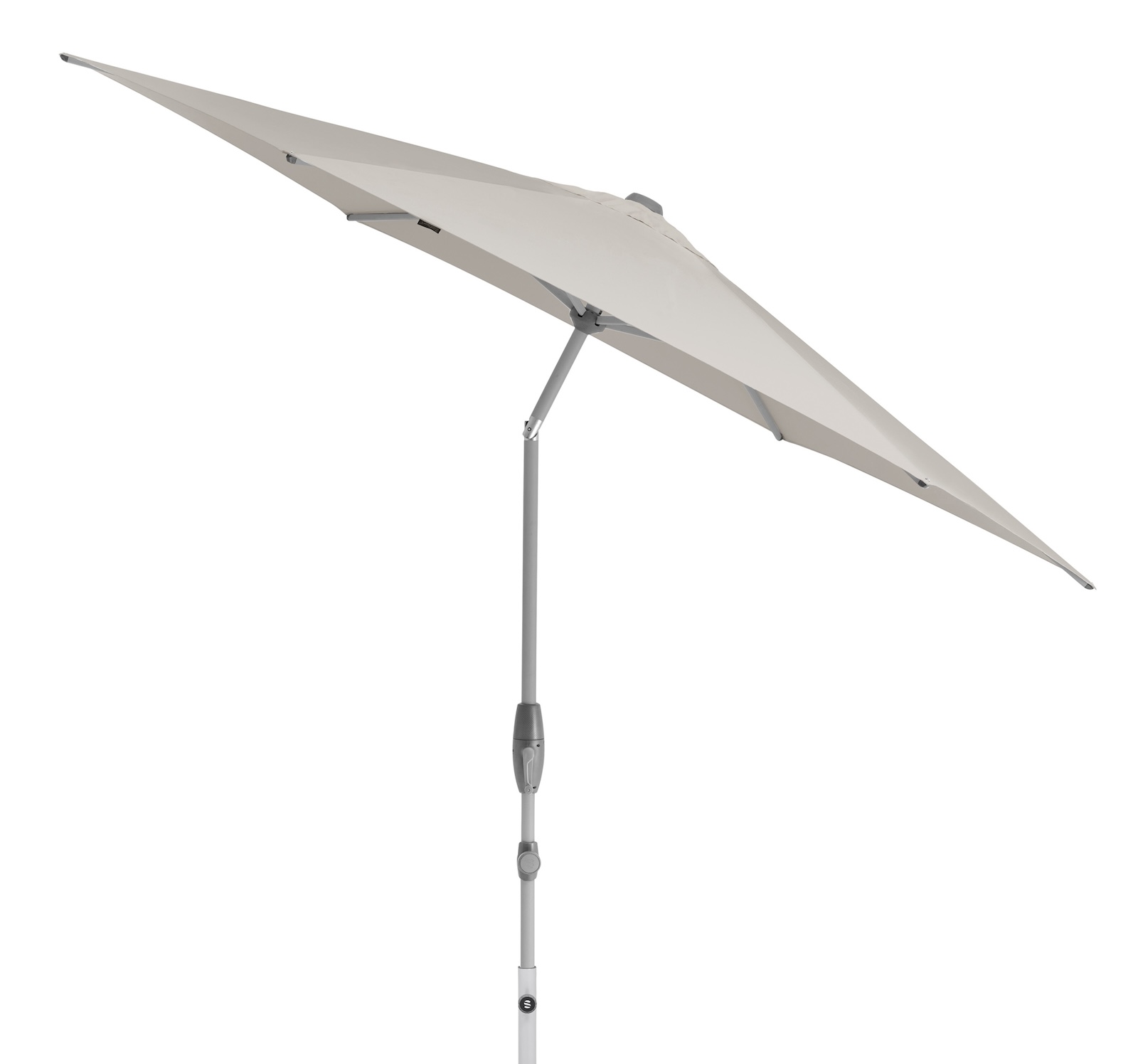 Sonnenschirm SUNCOMFORT® by Glatz Shell Turn rund ø 330 cm in Light Grey 013