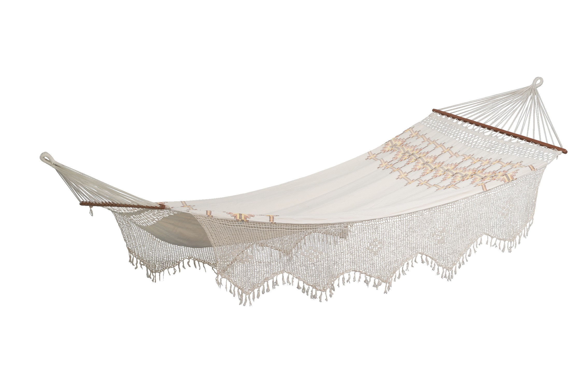 AMAZONAS XXL Makramee Stabhängematte Palacio Boho Liegefläche ca. 240 x 160 cm