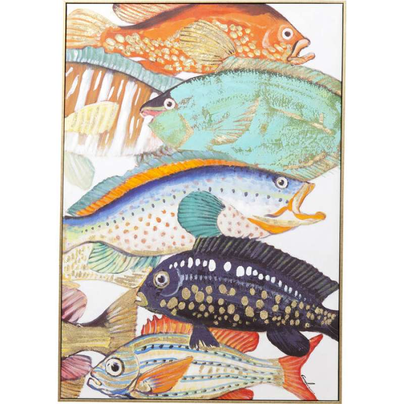KARE Design Bild Touched Fish Meeting Two 75x100cm 60448