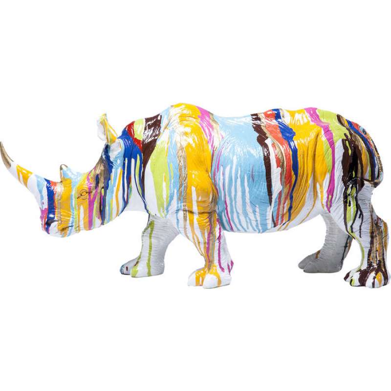 KARE Design Deko Figur Rhino Colore 26cm 37348