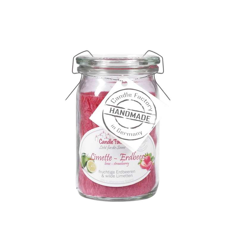 Candle Factory Baby Jumbo Erdbeere-Limette Duftkerze Dekokerze 308157