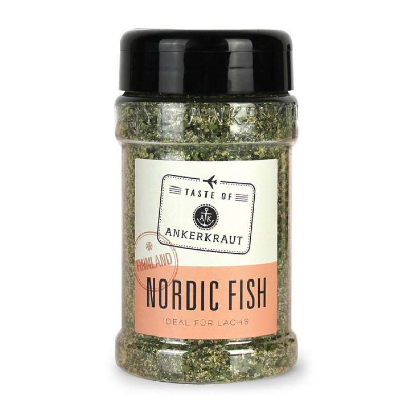 Ankerkraut Nordic Fish (Finnland) Gewürzzubereitung Gewürzmischung für Fisch im Streuer 230 g