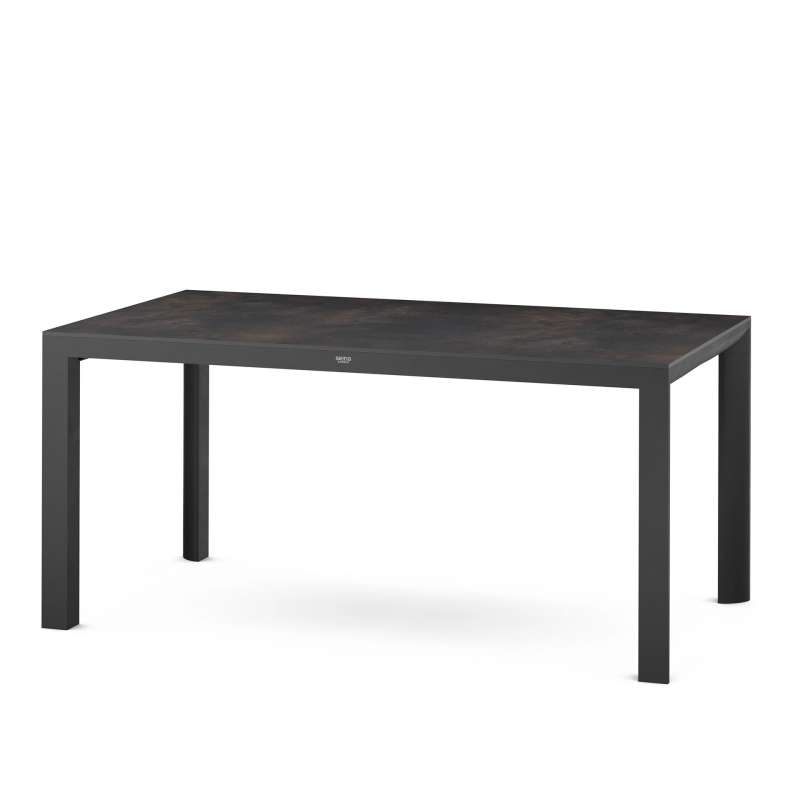 Silva Dining Tisch 160x90 cm matt anthrazit / HPL titan Gestell Aluminium, HPL titan