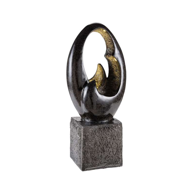 GILDE Brunnen, "Odyssee", Poly, anthrazitfarben, VE 1, L. 25 cm, B. 33 cm, H. 79 cm IP-44 Stromkabel