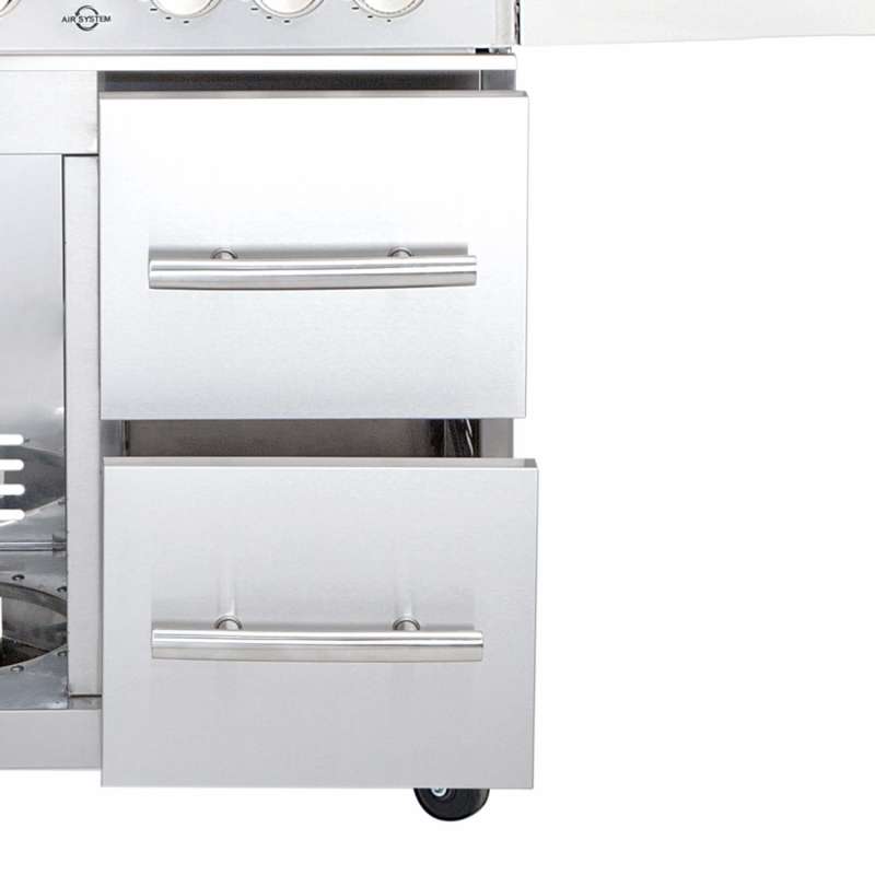 ALLGRILL Schubladen-System rechts für Gasgrill Modular CHEF L Edelstahl (944)