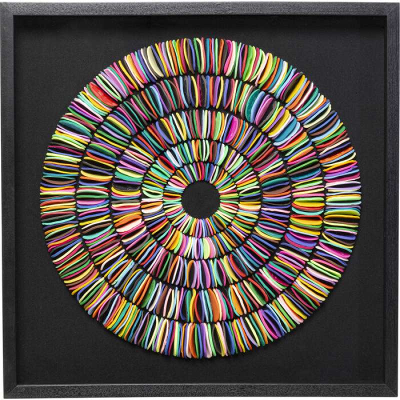 KARE Design Objektbild Pasta Colore Circles 80x80cm 55862
