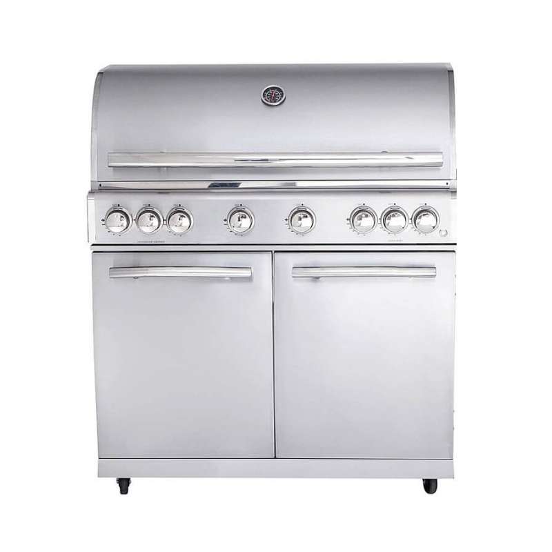 ALLGRILL Gasgrill CHEF XL Edelstahl Modular Grundmodell 6 Brenner, Backburner (500906)