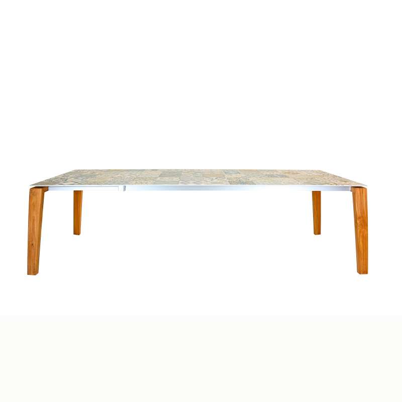 SIT Mobilia Tisch Olympia Turin ausziehbar Fußholz Teak 160/220/270x95 cm