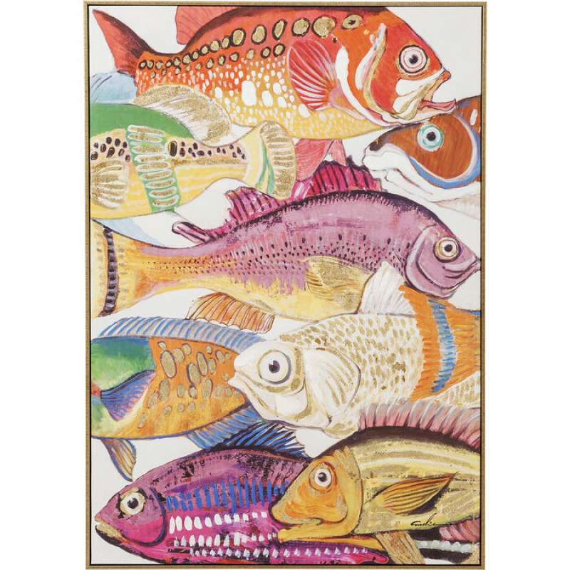 KARE Design Bild Touched Fish Meeting One 75x100cm 60447