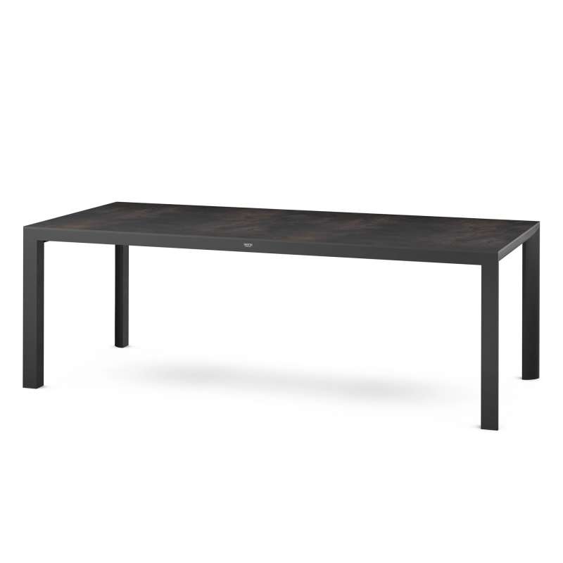 Silva Dining Tisch 220x100cm matt anthrazit / HPL titan Gestell Aluminium, HPL titan