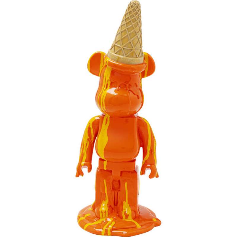 KARE Design Deko Figur Gelato Bear Orange 40cm 54807
