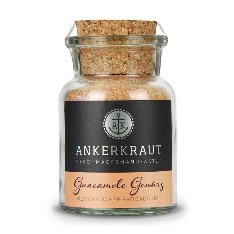 Ankerkraut Guacamole Gewürzmischung Korkenglas 110 g Avocado-Dip Dipgewürz