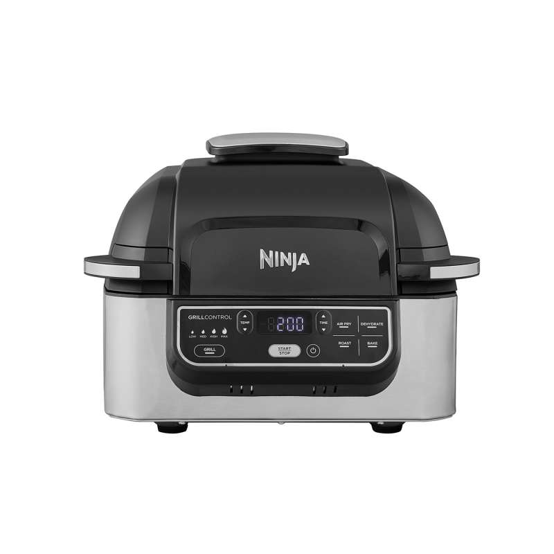 Ninja Foodi Grill & Heißluftfritteuse Elektrogrill mit 5 anpassbaren Garfunktionen AG301EU