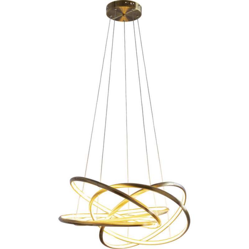 KARE Design Hängeleuchte Saturn LED Gold Big 60715