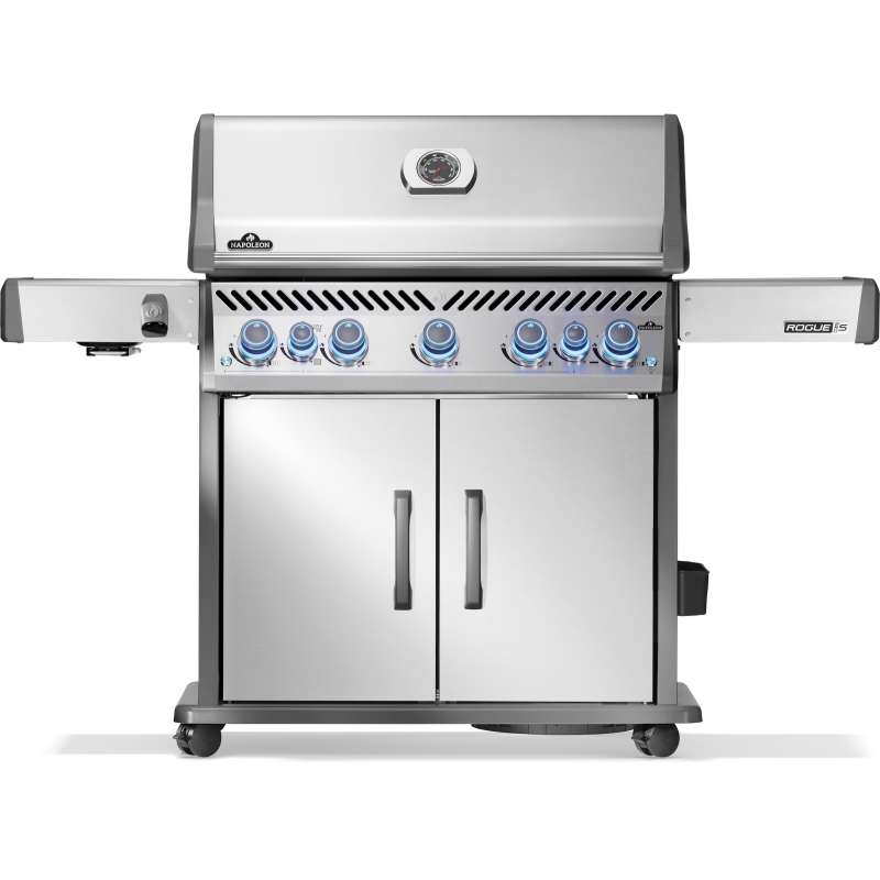 Napoleon Rogue PRO-S 625 Edelstahl Gasgrill mit SIZZLE ZONE & Edelstahl Rosten RPS625RSIBPSS-2-DE