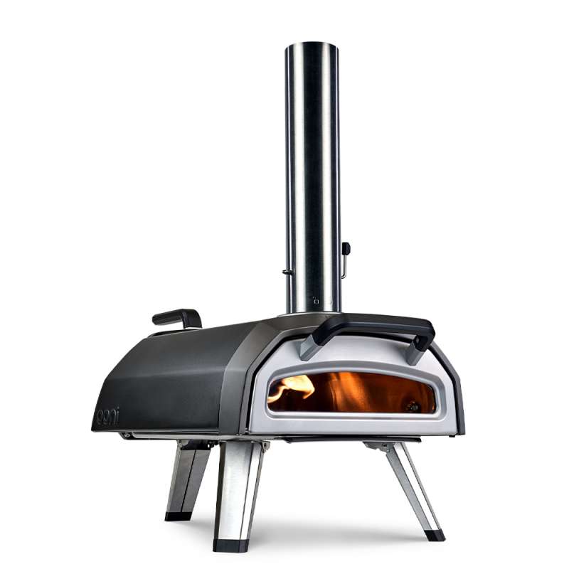 Ooni Karu 2 Multi-Brennstoff Outdoor Pizzaofen für Holz, Holzkohle und Gas inkl. Pizzastein