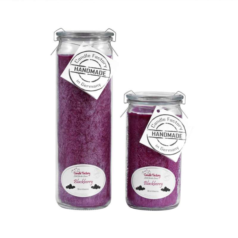 Candle Factory Kerzen-Set Blackberry Big + Mini Jumbo Duftkerze Dekokerze