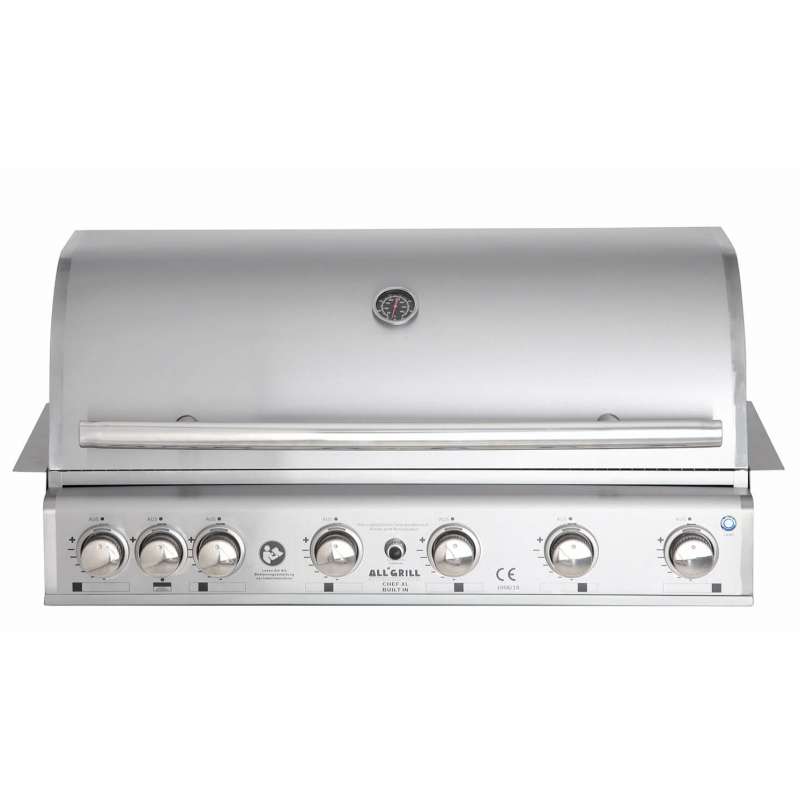 ALLGRILL Einbau-Gasgrill CHEF XL Edelstahl Built-In Air System, 6 Brenner, Backburner 100939